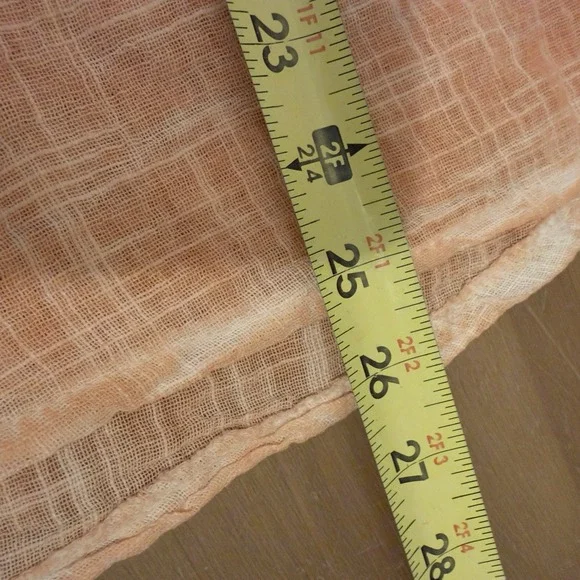 M-Made In Italy Women's Orange Crochet Back Design Shirt Size Medium - Picture 6 of 6